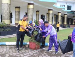 Sukseskan Perintah Presiden RI, Polres Mura Bersama Pemda Kurve Taman Beregam dan Masjid Agung Darussalam