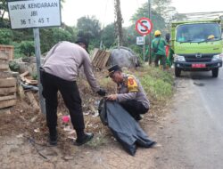 Kapolres Mura dan Stakeholder Pimpin Penambalan Jalan Berlubang, Sukseskan Program Belida Polda Sumsel