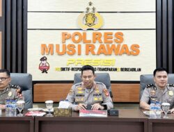 Dipimpin Wakapolri, Polres Musi Rawas Bersama Instansi Terkait Ikuti Zoom Meeting Antisipasi Fenomena El Nino 