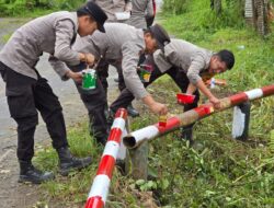 Polres Musi Rawas Revitalisasi Jembatan Sungai Jernih, Dukung Program BELIDA Kapolda Sumsel