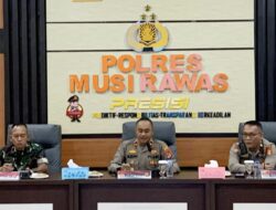 Polres Musi Rawas Bersama Intansi Terkait Gelar Rapat Koordinasi Wujudkan Zero Karhutla. 