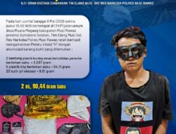 Dapat Big Fish, Polres Musi Rawas Berhasil Amankan 2 Kilogram Sabu dan Selamatkan 10.000 Jiwa