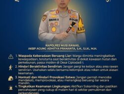 Respon Cepat, Polres Musi Rawas Tanggapi Insiden Warga Diserang Beruang di Sukakarya