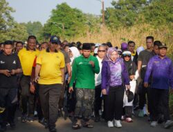 Sinergi Polres Musi Rawas, Stakeholder, dan Warga dalam Jalan Sehat Hari Bhayangkara ke-80