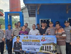 Sentuhan Humanis Polres Musi Rawas Hadirkan Sanitasi Layak di Desa Bangun Jaya