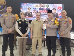 Kapolres Musi Rawas Ikut Donor Darah Dalam Rangka HUT Humas ke-75
